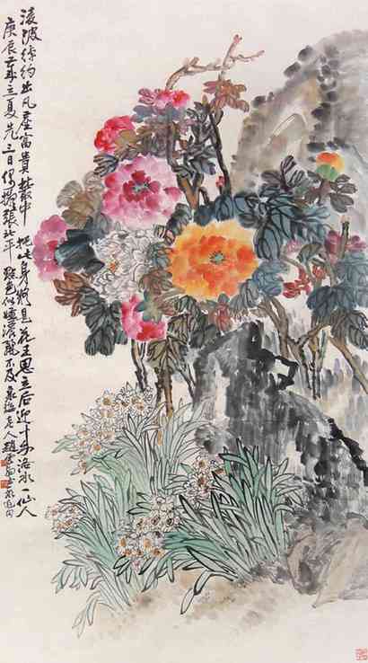 赵云壑 富贵神仙 立轴